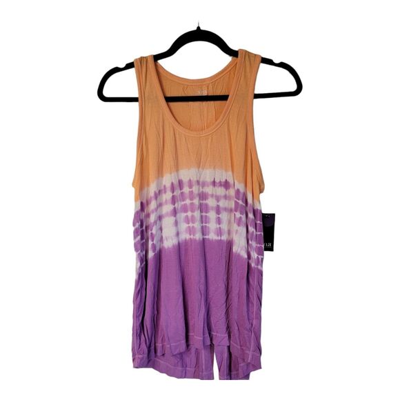 a.n.a. A New Approach Medium Tie Dye Purple Crocus Tank Top - Picture 2 of 6